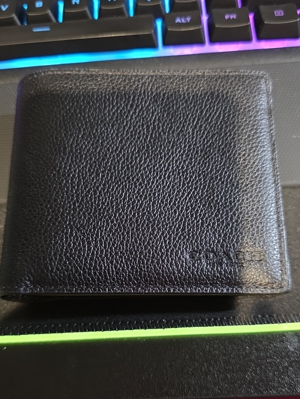 Coach Men's Slim Leather Bifold Wallet In Sports Calf Leather